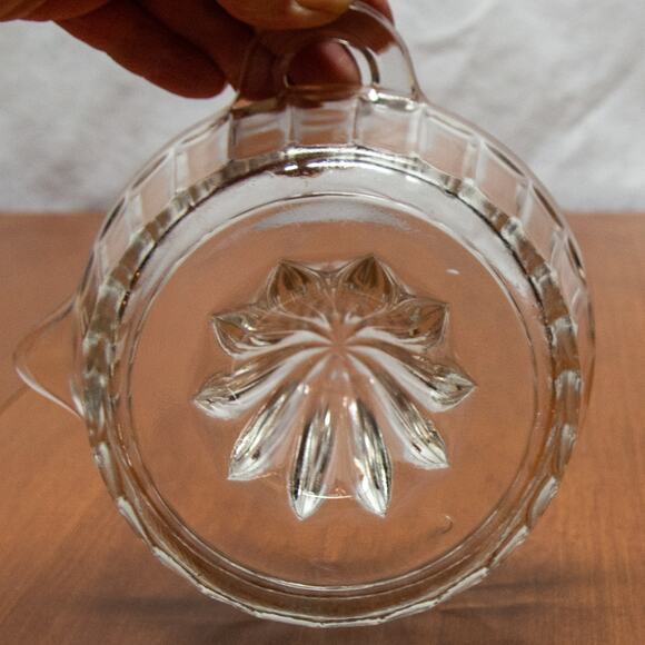 Vintage Orange Lemon Lime Clear Heavy Glass Juicer - Picture 2 of 7